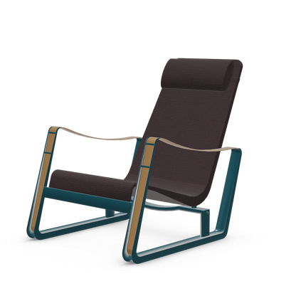 Cite Lounge Chair (Prouve Bleu Dynastie powder-coated (smooth)) by Vitra