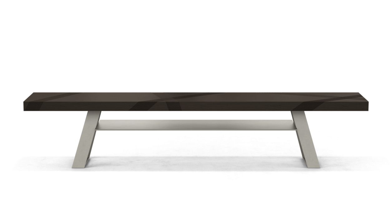 TRACK BENCH WITH SHELF by Roche Bobois