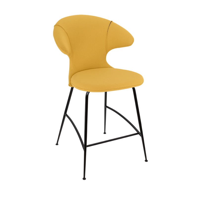 Time Flies Upholstered Counter Stool by Umage #Curry Sun / Black