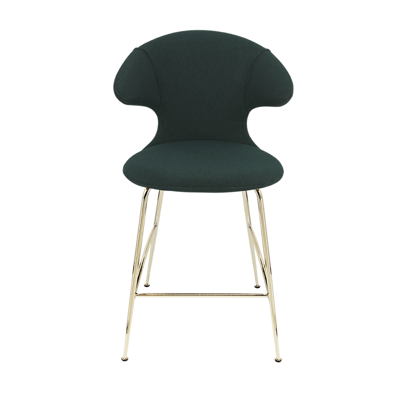 Time Flies Upholstered Counter Stool by Umage #Calm Seas / Brass