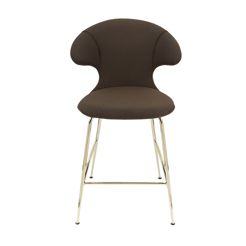Time Flies Upholstered Counter Stool by Umage #Mocca / Brass
