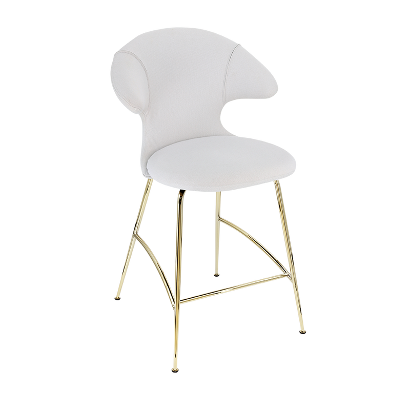 Time Flies Upholstered Counter Stool by Umage #Sterling / Brass