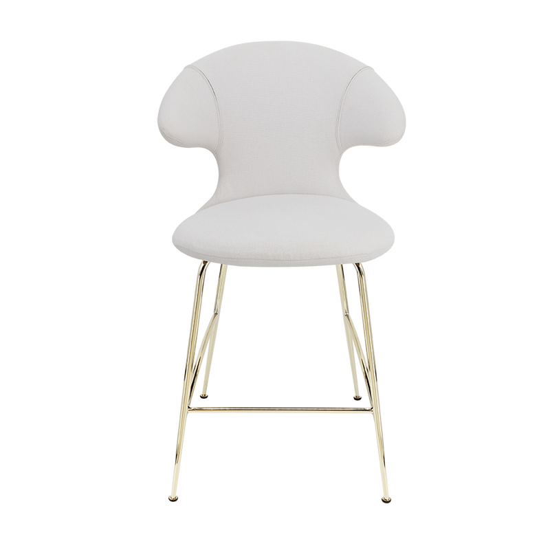 Time Flies Upholstered Counter Stool by Umage #Sterling / Brass