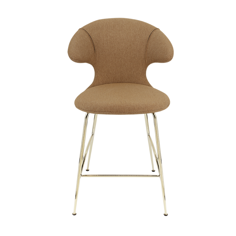 Time Flies Upholstered Counter Stool by Umage #Sugar Brown / Brass