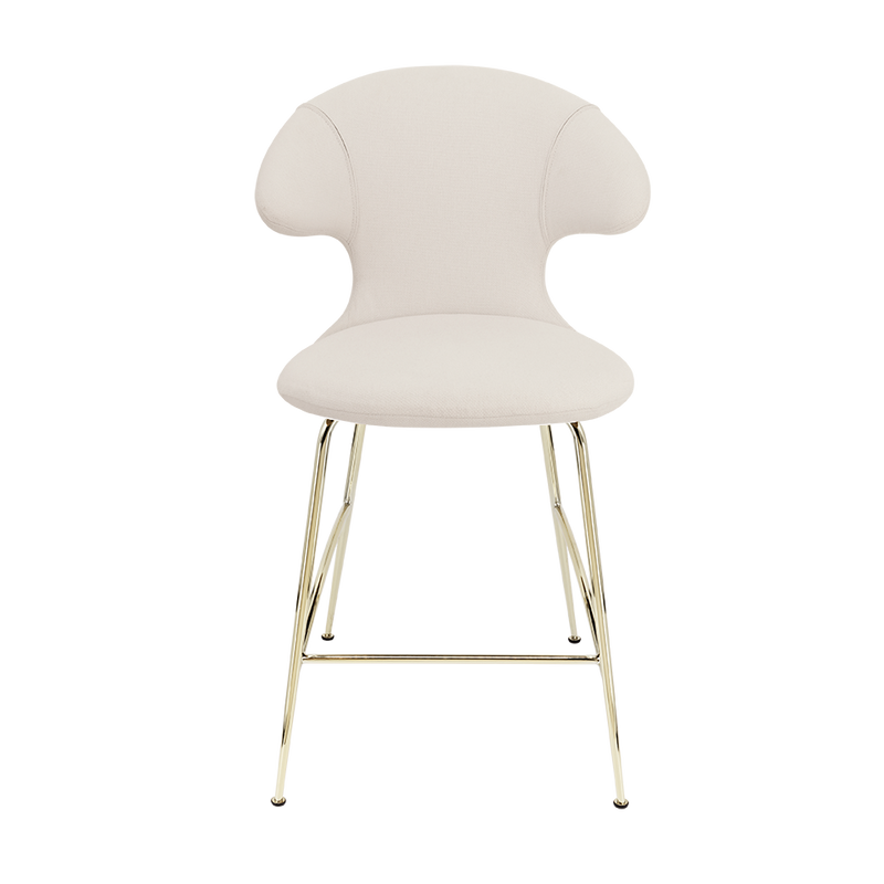Time Flies Upholstered Counter Stool by Umage #White Sands / Brass
