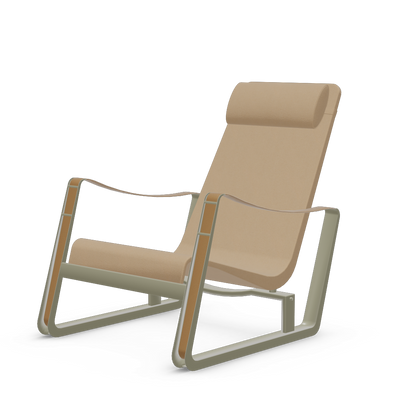 Cite Lounge Chair (Prouve Gris Vermeer powder-coated (smooth)) by Vitra