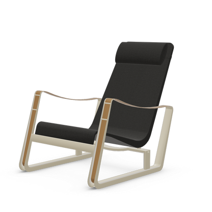 Cite Lounge Chair (Prouve Blanc Colombe (Ecru) powder-coated (smooth)) by Vitra