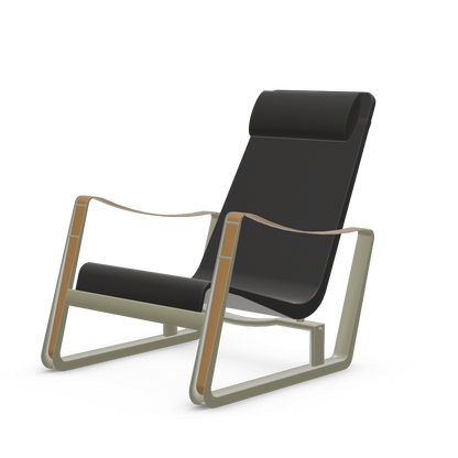 Cite Lounge Chair (Prouve Gris Vermeer powder-coated (smooth)) by Vitra