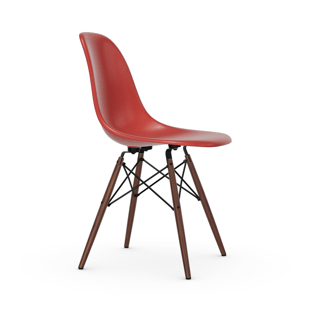 Eames Fiberglass Side Chair DSW (without upholstery) by Vitra