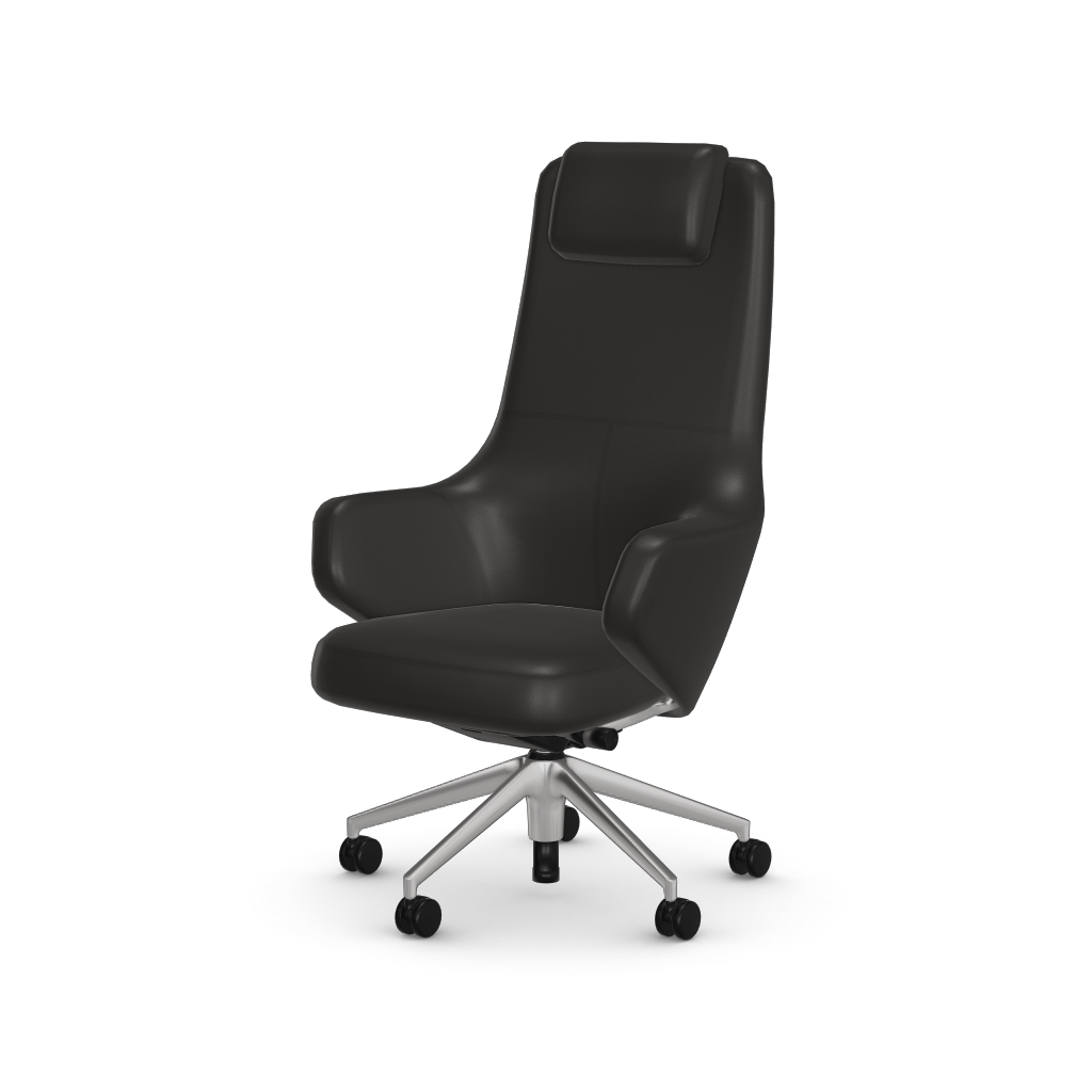 Grand Executive Highback by Vitra #Leather/nero