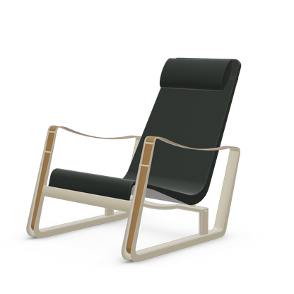 Cite Lounge Chair (Prouve Blanc Colombe (Ecru) powder-coated (smooth)) by Vitra