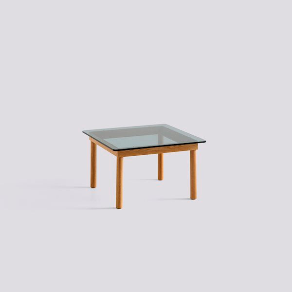 Kofi Coffee Table (60 X 60 Cm) by Hay #H36 x W60 x L60/water based lacquered solid oak/Grey Tinted Glass