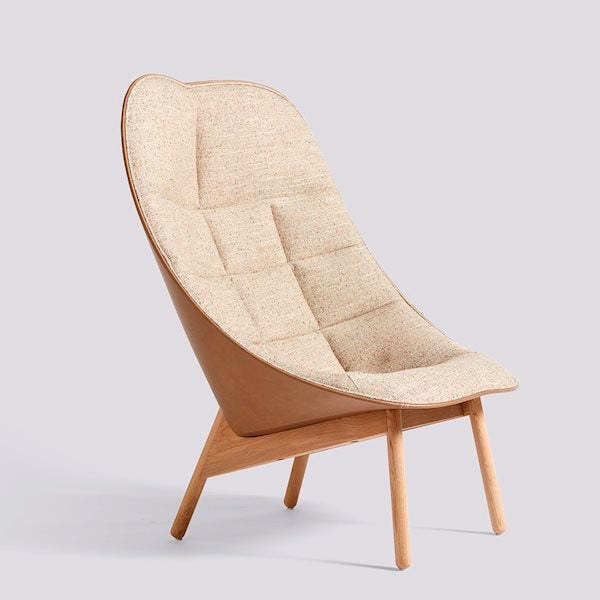 Uchiwa Quilted Lounge Chair (full upholstery) by HAY