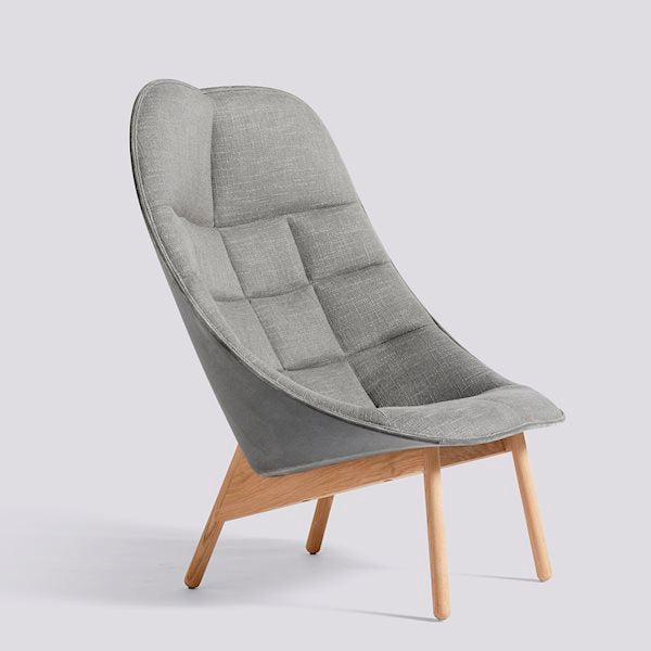 Uchiwa Quilted Lounge Chair (full upholstery) by HAY
