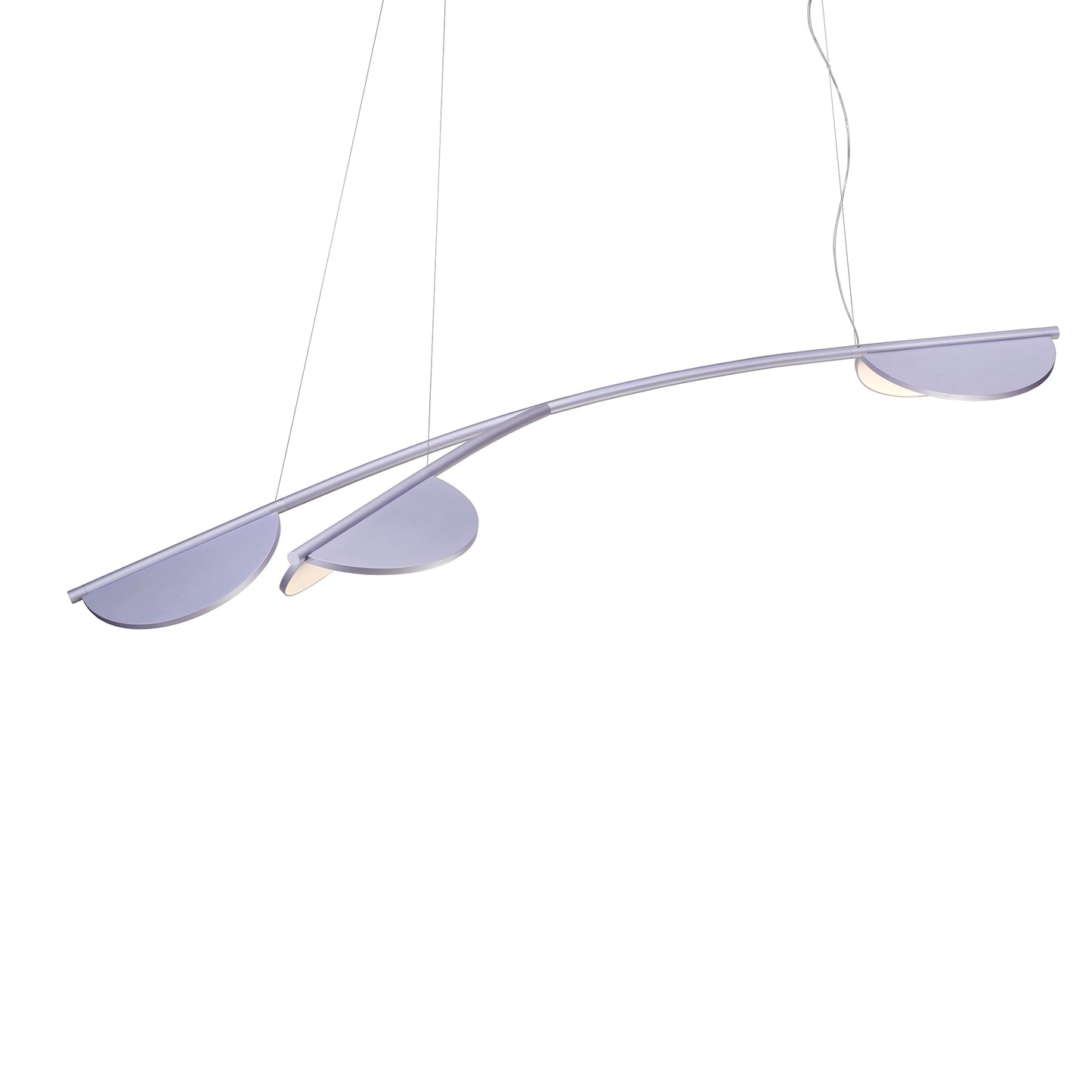 Almendra Organic Suspension 3 Lamp by Flos #Long / Lilac Metallized