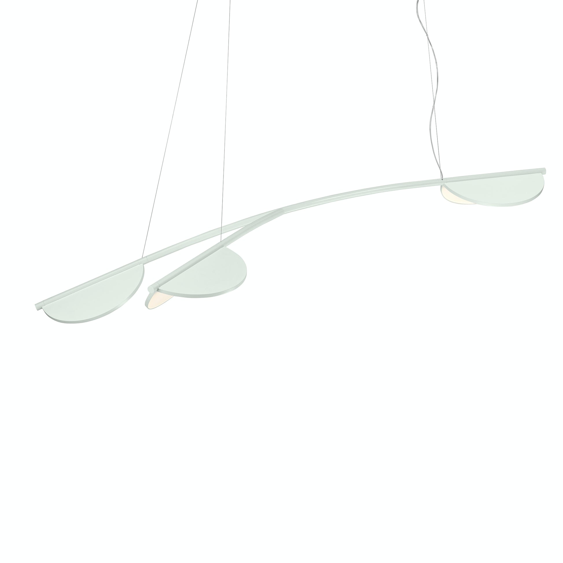 Almendra Organic Suspension 3 Lamp by Flos #Long / Off-white