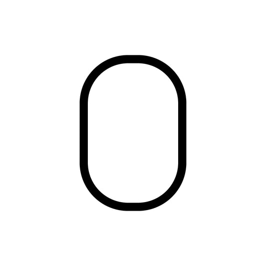 Alphabet of Light - Uppercase - Letter O Wall Lamp by Artemide