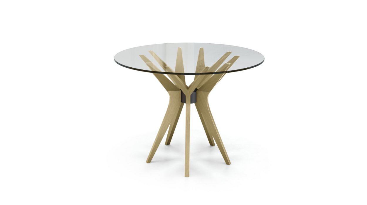 Aster Round Dining Table by Roche Bobois #ø100 / Ash wood : Sesame