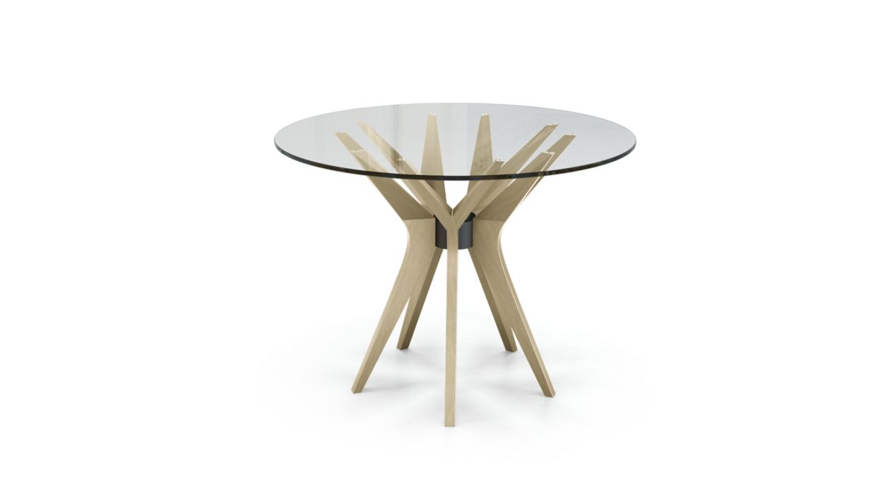 Aster Round Dining Table by Roche Bobois #ø100 / Ash wood : Blanchi