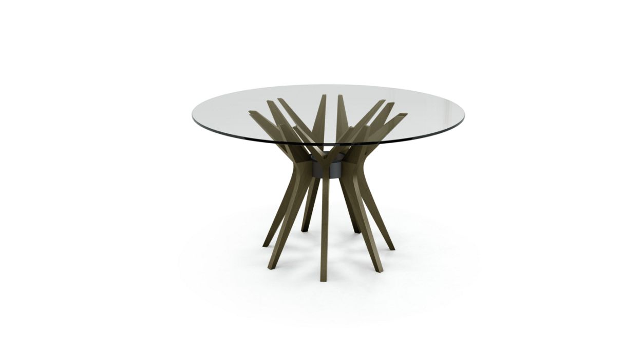 Aster Round Dining Table by Roche Bobois #ø130 / Ash wood : Vison