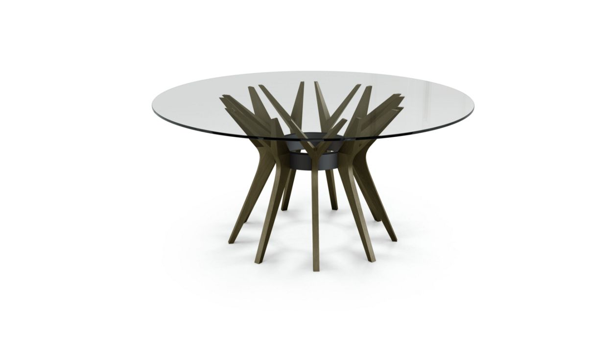 Aster Round Dining Table by Roche Bobois #ø160 / Ash wood : Vison