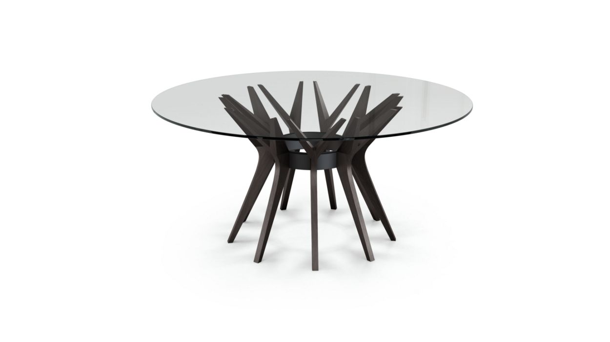 Aster Round Dining Table by Roche Bobois #ø160 / Ash wood : Wenge