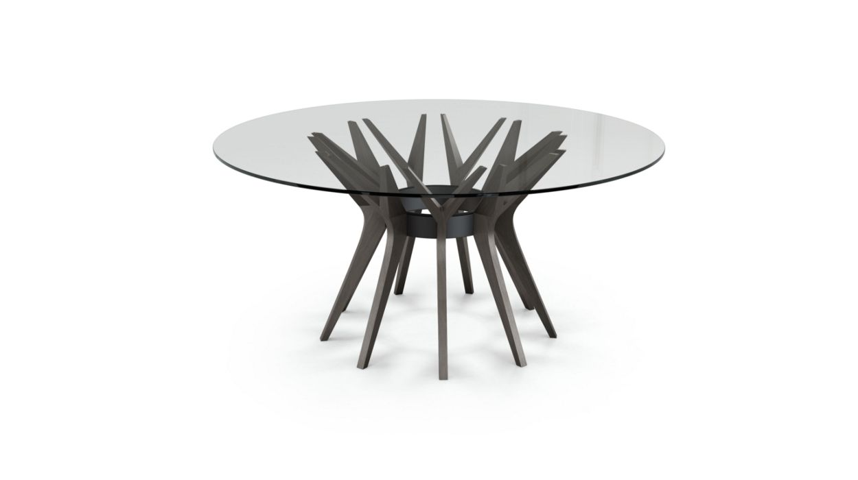 Aster Round Dining Table by Roche Bobois #ø160 / Ash wood : Taupe