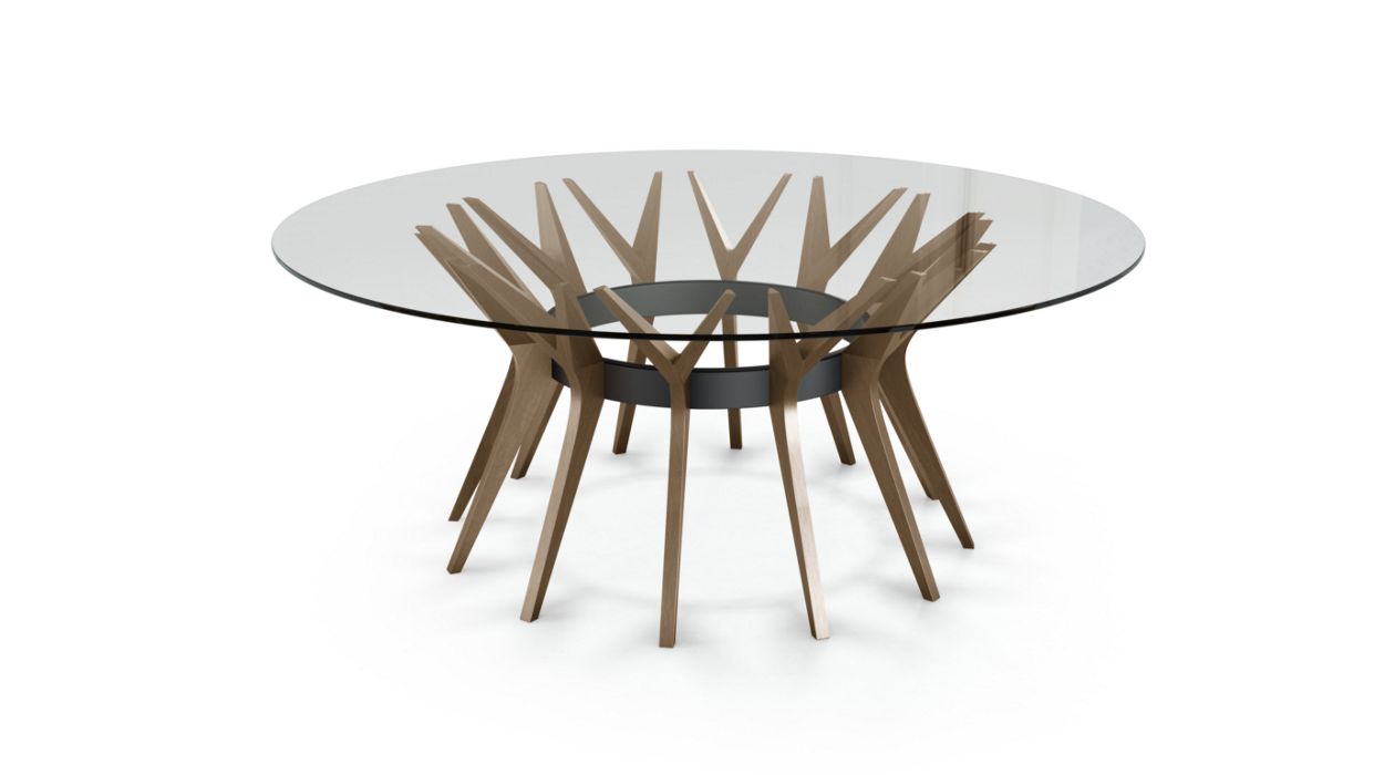 Aster Round Dining Table by Roche Bobois #ø190 / Ash wood : Alezan