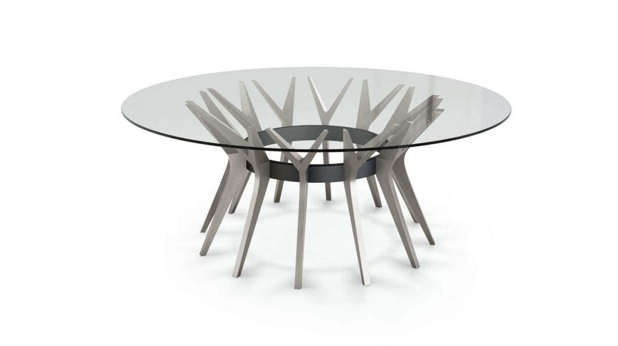 Aster Round Dining Table by Roche Bobois #ø190 / Ash wood : Bruyere