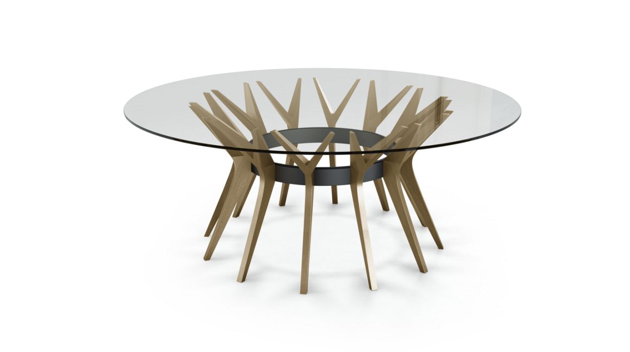 Aster Round Dining Table by Roche Bobois #ø190 / Ash wood : Lande