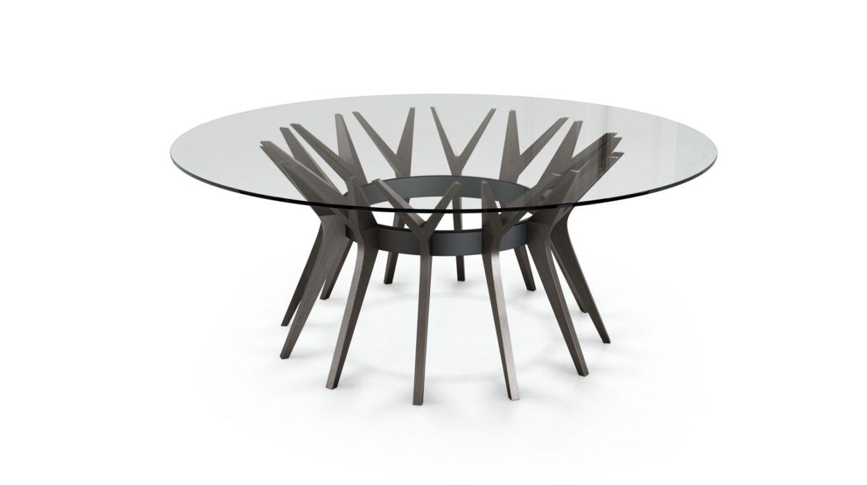 Aster Round Dining Table by Roche Bobois #ø190 / Ash wood : Taupe