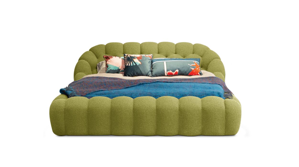 Bubble Bed by Roche Bobois #Tissu Orsetto Flex/Tilleul