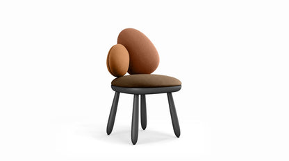 Cairn Chair by Roche Bobois #harmony 2 (rouille) / Lacquer : Anthracite