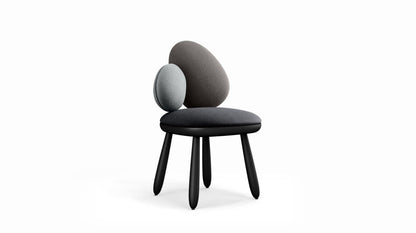 Cairn Chair by Roche Bobois #harmony 3 (grey) / Lacquer : Black
