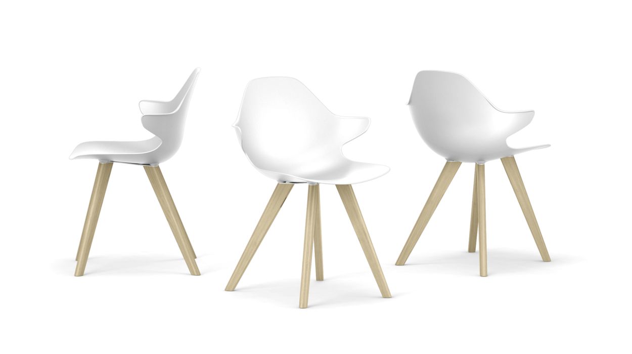 CHISTERA DINING ARMCHAIR - Wooden Legs by Roche Bobois