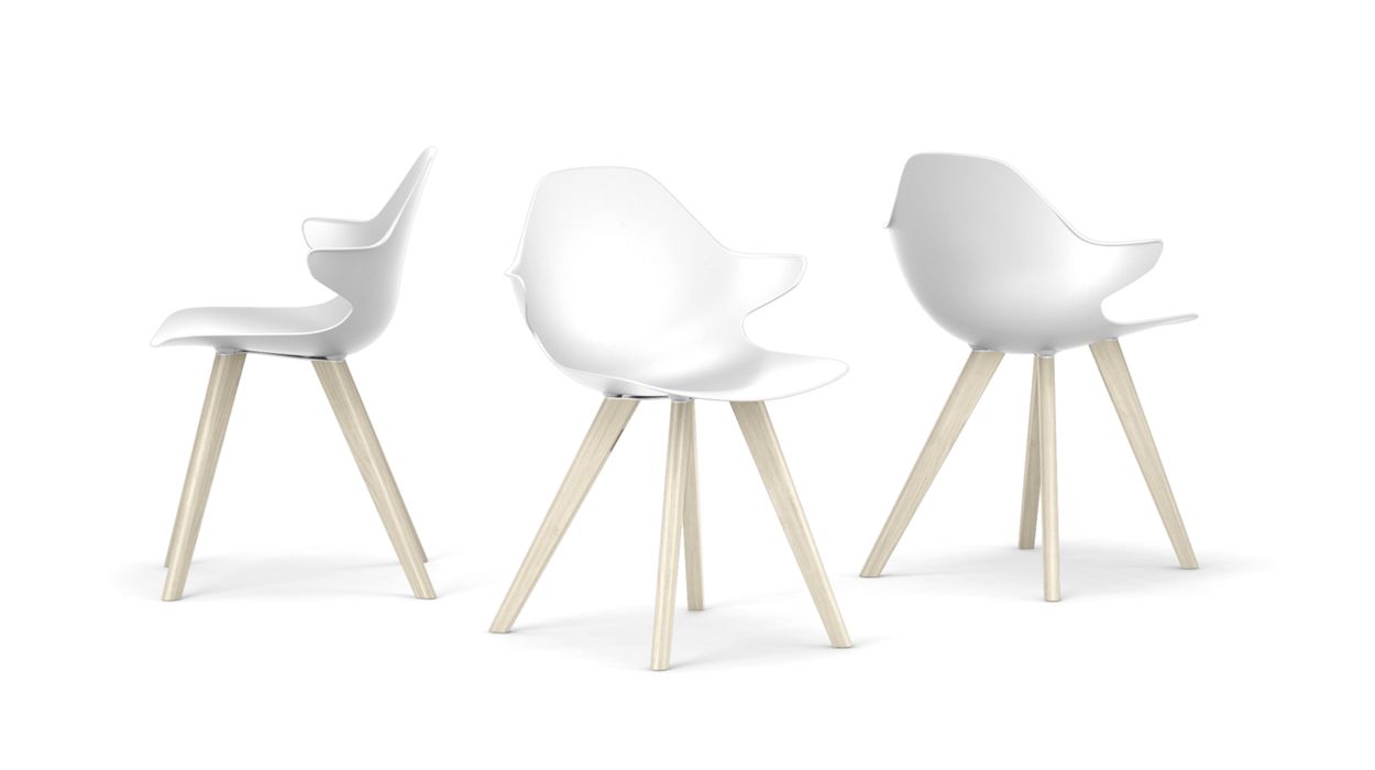 CHISTERA DINING ARMCHAIR - Wooden Legs by Roche Bobois