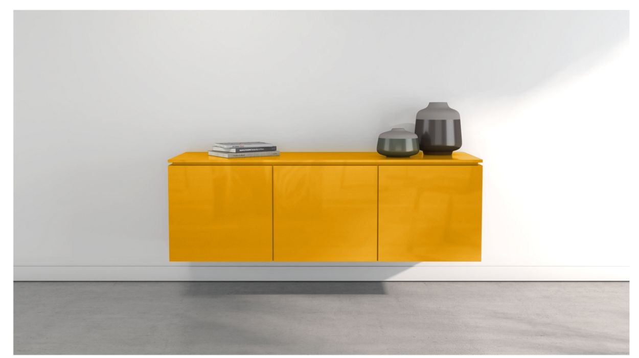 CODA HANGING SIDEBOARD - 3 DOORS by Roche Bobois