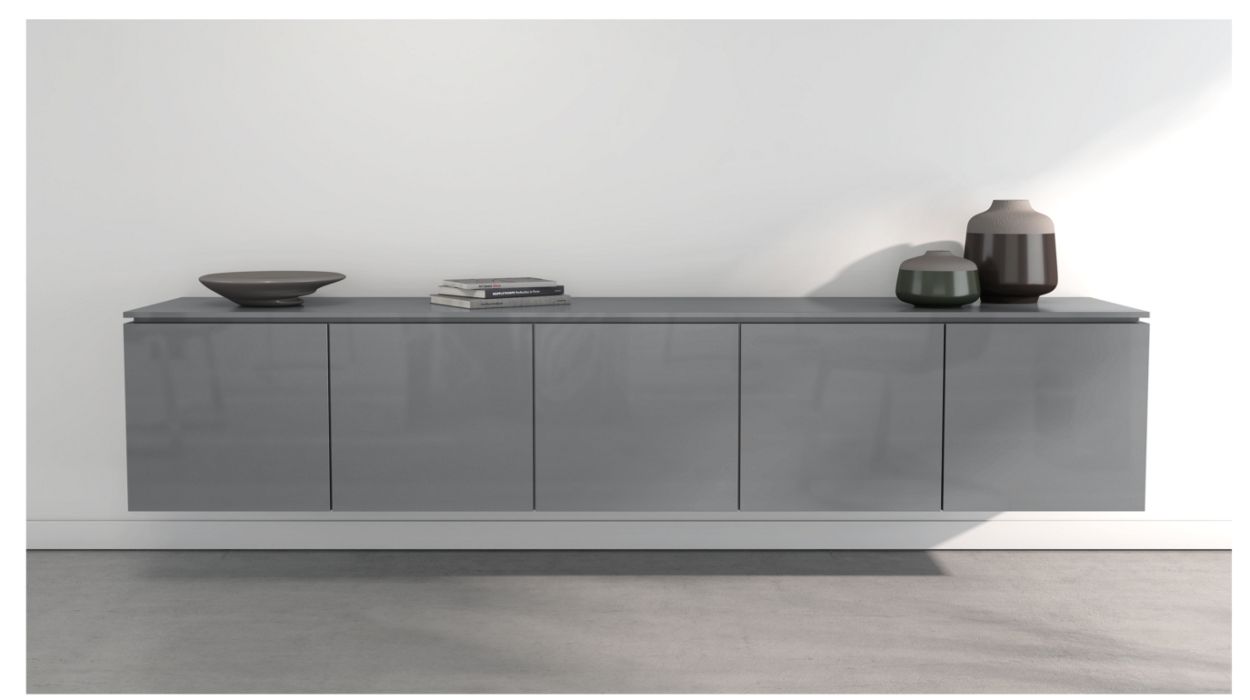 CODA HANGING SIDEBOARD - 5 DOORS by Roche Bobois