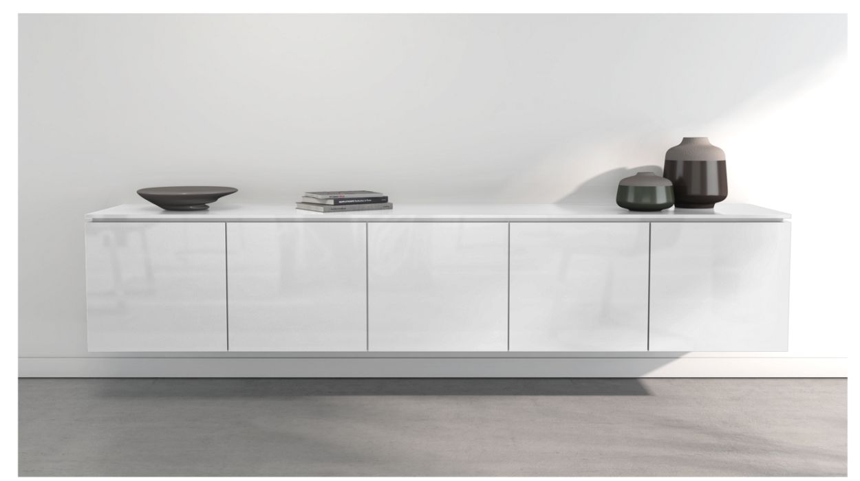 CODA HANGING SIDEBOARD - 5 DOORS by Roche Bobois