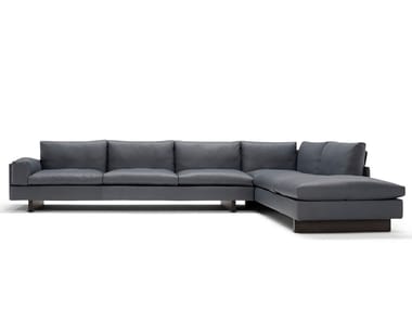 TAU - Corner 4 seater leather sofa by Amura