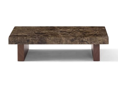 TAU - Rectangular marble coffee table by Amura