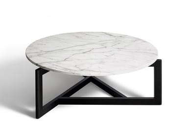 CONNECTICUT - Round marble coffee table by DE PADOVA