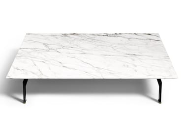 FLYING LANDSCAPE - Square marble coffee table by DE PADOVA