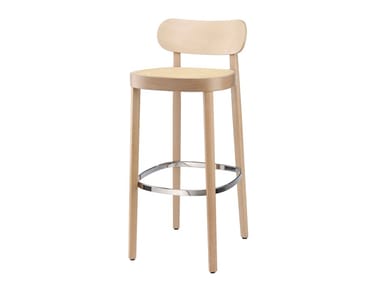 118 H - Wooden barstool by Thonet