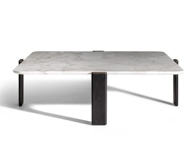 DUO - Square marble coffee table by Poltrona Frau