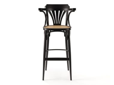 135 - High stool with armrests with back by TON