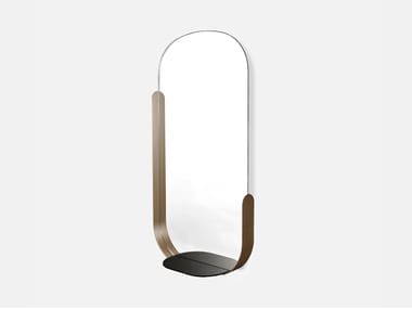 WONDERLAND - Framed oval wall-mounted mirror by Dante - Goods And Bads