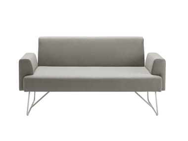 FEDRA - Upholstered 2 seater fabric sofa by Frezza