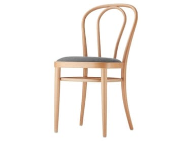 218 P - Upholstered wooden chair by Thonet