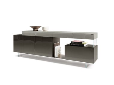 36E8 - Modular glass sideboard by Lago